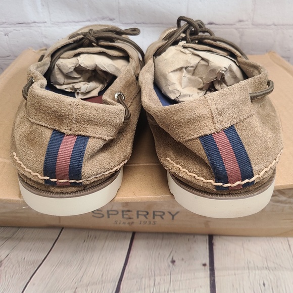 Sperry Men\'s Leeward 2-Eye Suede Shoes Tan - Size 16M main image 4